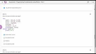 Assessment  ANSWERS   Programming Fundamentals using Python Part 2  INFYTQ [upl. by Ahser]