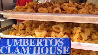 Umbertos Clam House  San Gennaro Street Feast Experience  NYC Mafia Landmark  Gangster Joe Gallo [upl. by Willner]