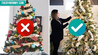 How to Put Ribbon on a Christmas Tree 4 Easy Techniques to Try Now [upl. by Zilevi]