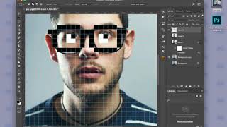 How to Make a Pixel Portrait Using Photoshop Easy [upl. by Fifine]