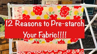 Twelve Reasons to Prestarch Your Fabric [upl. by Byler]