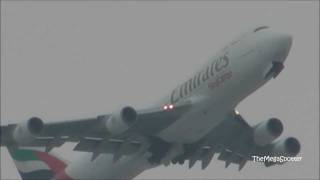 B747 Emirates Sky Cargo leaving 🇩🇪 Frankfurt 1080p HD [upl. by Eciram353]