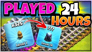 I Spent 24 Hours Upgrading 325 Walls in Clash of Clans [upl. by Frank372]