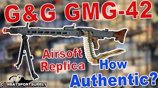 GampG GMG42 AIRSOFT Replica of the MG42 WORTH It airsoft [upl. by Darooge877]