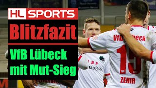 Blitzfazit VfB Lübeck und Rolf Landerl mit MutSieg – Deichmann bereitet vor und trifft gegen Verl [upl. by Darra419]