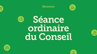 Séance ordinaire du Conseil  16 septembre 2024 [upl. by Shelburne]