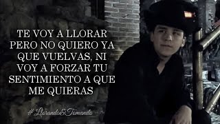 LETRA LLORANDO Y TOMANDO  Christian Nodal Lyric Video [upl. by Atekihc]