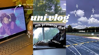 UNI VLOG mis primeros días de UniversidadEstudio y Productividad [upl. by Cranston]