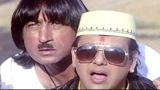 Raja Babu Comedy Scene  Govinda Helps Villagers [upl. by Akirat]