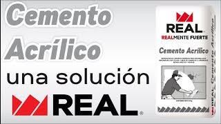 CEMENTO ACRÍLICO UNA SOLUCIÓN REAL [upl. by Burner]