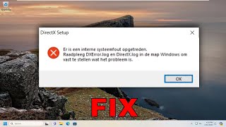 Fix DirectX Setup Error An Internal System Error Occurred in Windows 1011 Tutorial [upl. by Salvidor]