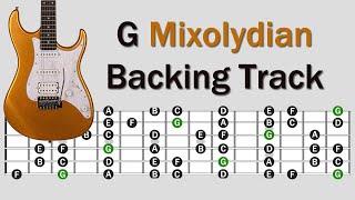 G Mixolydian Backing Track  Rock Pop [upl. by Delphina]