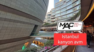 The Amazing Istanbul Kanyon AVM and mac one Gym  Vlog [upl. by Siradal]