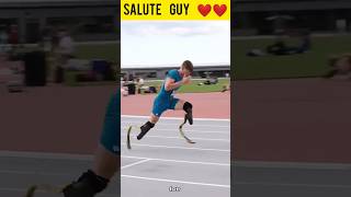 No Leg Race 😱  Man Race Without Leg  shorts viral trending race without [upl. by Acinoryt251]