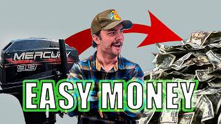 How I Flip Boat Motors for Cash to PAY MY BILLS Side Hustle [upl. by Assyli]