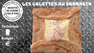 Les galettes au sarrasin  laliment antigaspi  Réalisation dune galette complète [upl. by Efeek477]