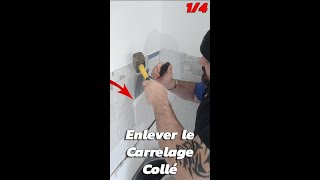 14 Comment Enlever le Carrelage Crédence Cuisine sans casser le placo [upl. by Naiviv]