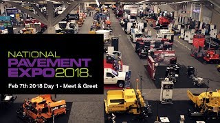 2018 National Pavement Expo  Day 1  NPE Cleveland Ohio  Highlights [upl. by Aihsoek483]