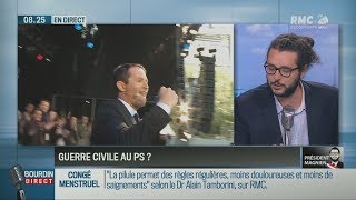 Hamon«Si vous continuez on balance tout sur les campagnes dHollande amp Royal» RMC3008178h25 [upl. by Dnob]