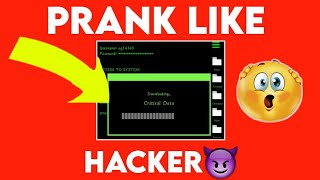 How to do Hacking prank with friends🤫 shorts [upl. by Kimbra]