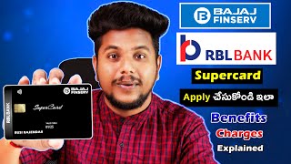 Bajaj Finserv RBL Bank Supercard  Online Apply 2023  Bajaj RBL Super Credit Card Benefits Telugu [upl. by Monteith]