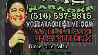 Zacarias Ferreira  Dime Que Falto KARAOKE [upl. by Edlin]