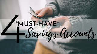 4 Types of Savings Accounts EVERYONE Should Have⎟PERSONAL FINANCE TIPS⎟How to Save Money [upl. by Raynard489]