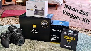 Unboxing Nikon Z50 Vlogger Kit [upl. by Christal]