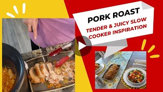 Slow Cooker Pork Roast cookwithme pollycarter inspiration slowcooker recipe [upl. by Einor]