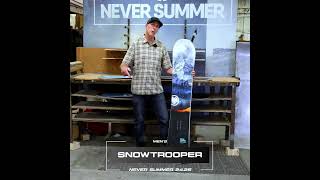 Mens 2025 Snowtrooper Snowboard  Never Summer Industries [upl. by Hedaza]