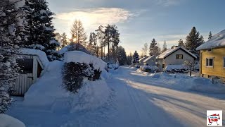 10 minute Walk  heavy snow fall May 16 2024 Jyväskylä Finland [upl. by Yeca]