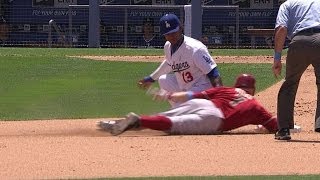 ARILAD Puig throws out Ross at second base [upl. by Alimaj]