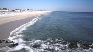 Aerial view over Lavallette beach on 2 25 15 [upl. by Siramaj726]