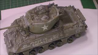 Meng Models 135 M4A3E2 Jumbo Sherman MILITARY MODELLER Paul BUDDY BUILD Update 6 weathering [upl. by Rhetta]