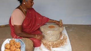 Traditionally Cooking Brown Cowpea Seeds Vada in My Village  Food Money Food [upl. by Englis]