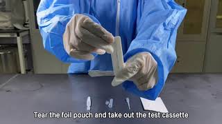 JOYSBIO SARSCOV2 Antigen Rapid Test Saliva  Operation Video [upl. by Lunn428]