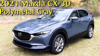 2021 Mazda CX30 Premium in Polymetal Gray Exterior in Enterprise Alabama [upl. by Trebloc]