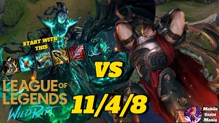 WILD RIFT GAMEPLAY  THRESH ON TOP WITH ITEMS FOR ADC  ONESHOT  THRESH VS DARIUS  WHO WILL WIN [upl. by Agace]