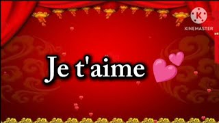 Je taime 💕 lis cette lettre damour sil te plaît 💌 [upl. by Tegan]