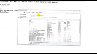 HOW TO ENABLE TELNET ON WINDOWS 10 [upl. by Nappy]