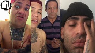 Almighty sale drogado en vivo y su padre lo regaña y Arcangel se cansa y tira indirectas [upl. by Mueller]