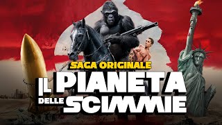 IL PIANETA DELLE SCIMMIE Saga Originale  1968  DAL PRIMO ALLULTIMO FILM in 24 minuti [upl. by Anayia]