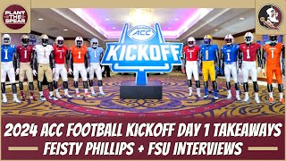 Top takeaways from Day 1 of the 2024 ACC Football Kickoff [upl. by Panchito99]