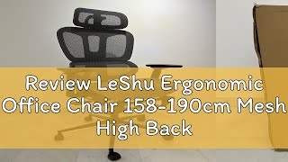 Review LeShu Ergonomic Office Chair 158190cm Mesh High Back Computer Study Chair [upl. by Stoffel317]