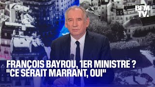 Remaniement Gérard Depardieu loi immigration linterview intégrale de François Bayrou [upl. by Nanci329]