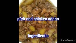 PORK CHICKEN ADOBO RECIPE  LUTONG BAHAY [upl. by Abbotsun]