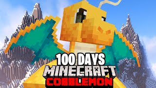 I Spent 100 DAYS in DRAGON TYPE ONLY Minecraft Pokémon Against My Rival Duos Cobblemon [upl. by Iam845]