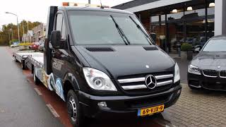 Mercedes Sprinter 518 30 CDI Tijhof autotransporter autoambulance  Autobedrijf John van der Rijt [upl. by Breeze]