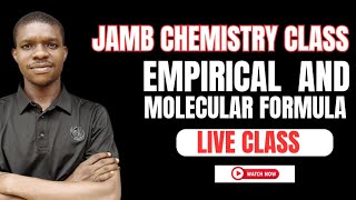 Jamb Chemistry Class Empirical and Molecular Formula [upl. by Antrim218]