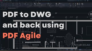 PDF TO DWG CONVERSION WITH ACTUAL SCALE  AUTOCAD PDF TO DWG [upl. by Lacy]